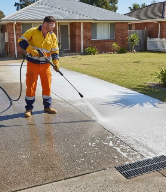 How our pressure washing service works